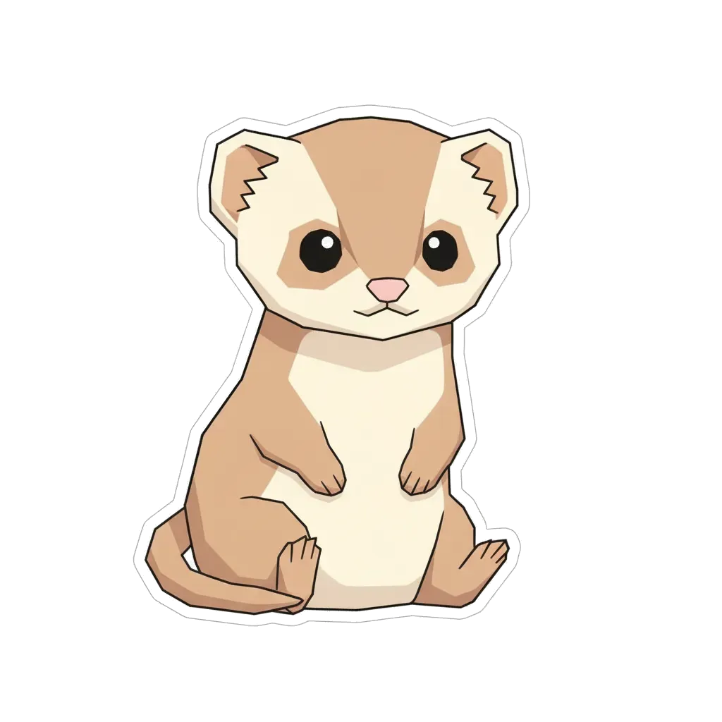 sitting sticker